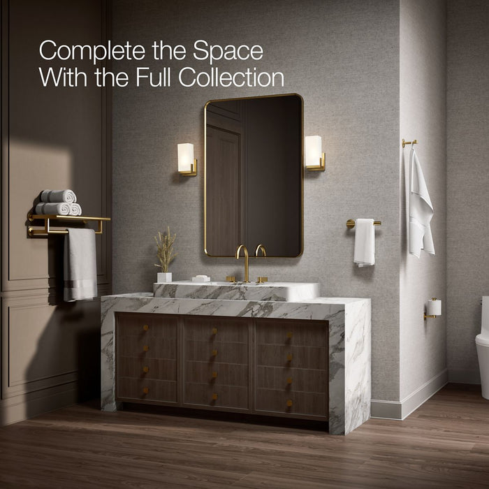KOHLER K-78376 Components Hotelier, vibrant brushed moderne brass - view 3
