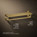KOHLER K-78376 Components Hotelier, vibrant brushed moderne brass - view 5