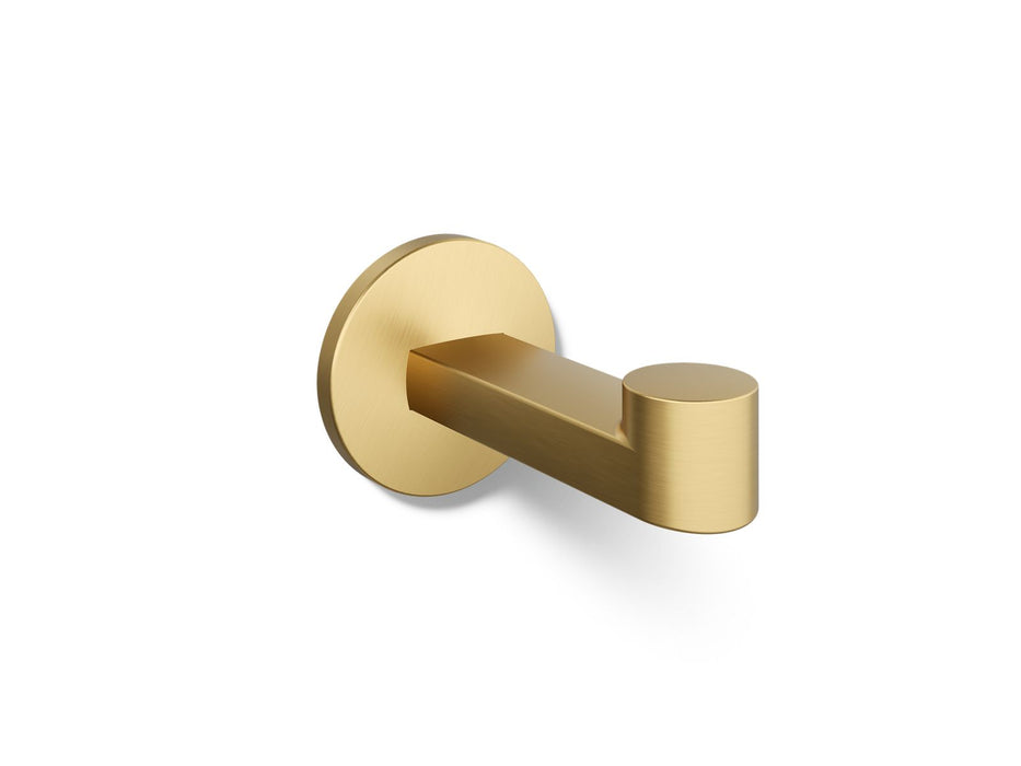 KOHLER K-78378 Components Robe hook, vibrant brushed moderne brass