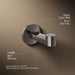 KOHLER K-78378 Components Robe hook, vibrant titanium - view 5