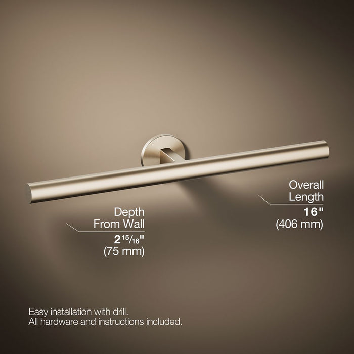 KOHLER K-78379 Components Double towel arm