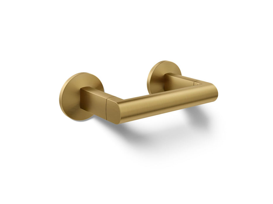 KOHLER K-78382 Components Pivoting toilet paper holder, vibrant brushed moderne brass
