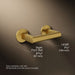KOHLER K-78382 Components Pivoting toilet paper holder, vibrant brushed moderne brass - view 3