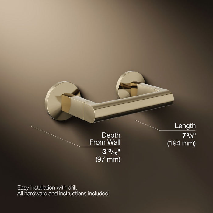 KOHLER K-78382 Components Pivoting toilet paper holder, vibrant french gold - view 3