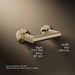 KOHLER K-78382 Components Pivoting toilet paper holder, vibrant french gold - view 3