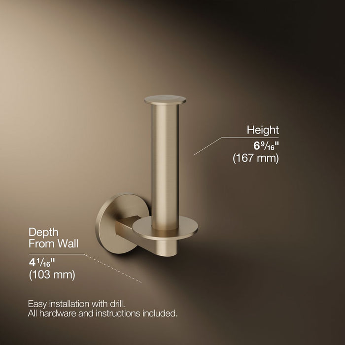 KOHLER K-78383 Components Vertical toilet paper holder