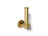 KOHLER K-78383 Components Vertical toilet paper holder, vibrant brushed moderne brass