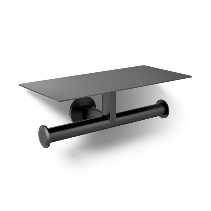 KOHLER K-78384 Components Covered double toilet paper holder, matte black - view 4