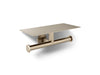 KOHLER K-78384 Components Covered double toilet paper holder, vibrant brushed bronze