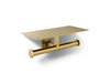 KOHLER K-78384 Components Covered double toilet paper holder, vibrant brushed moderne brass