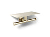 KOHLER K-78384 Components Covered double toilet paper holder, vibrant french gold