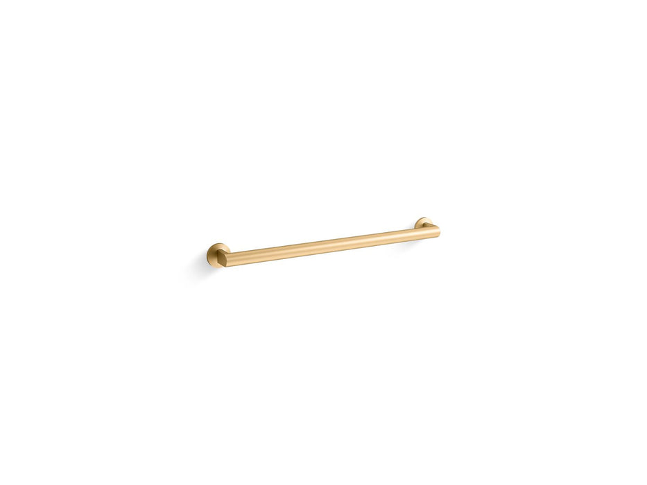 KOHLER K-78387 Components 24" grab bar, vibrant brushed moderne brass