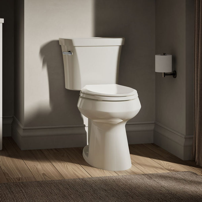 KOHLER K-80020 Highline Elongated toilet bowl with concealed trapway, biscuit - view 3