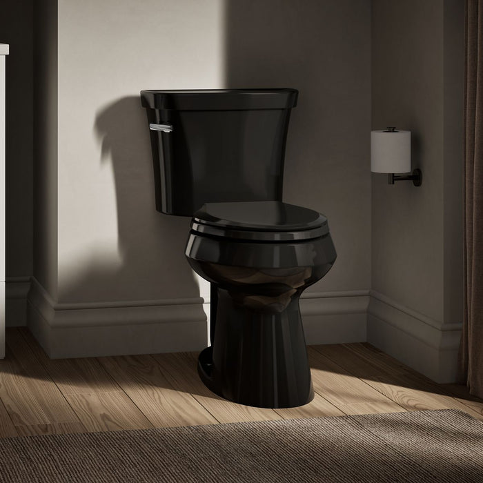 KOHLER K-80020 Highline Elongated toilet bowl with concealed trapway, black black - view 3