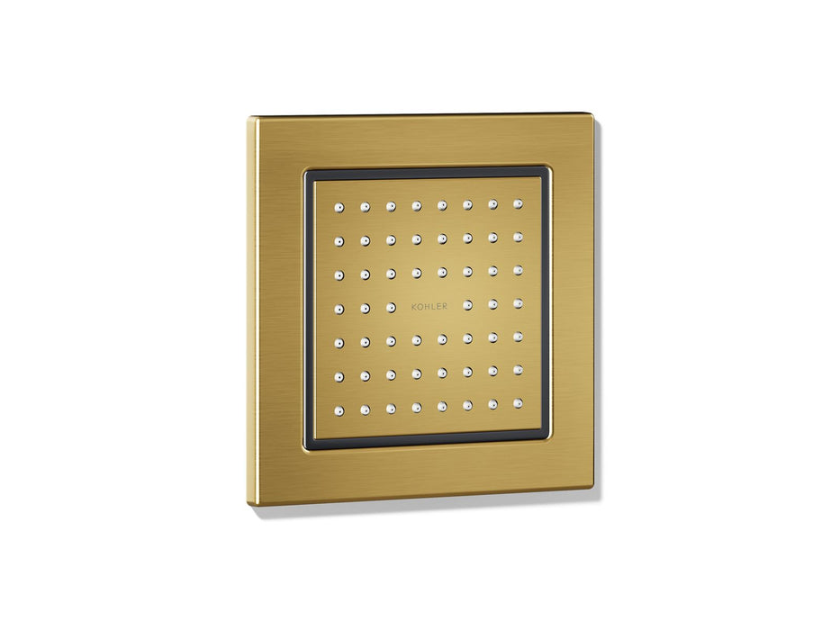 KOHLER K-8002 WaterTile Square 54-nozzle Single-function Body Spray, 2.5 GPM, vibrant brushed moderne brass