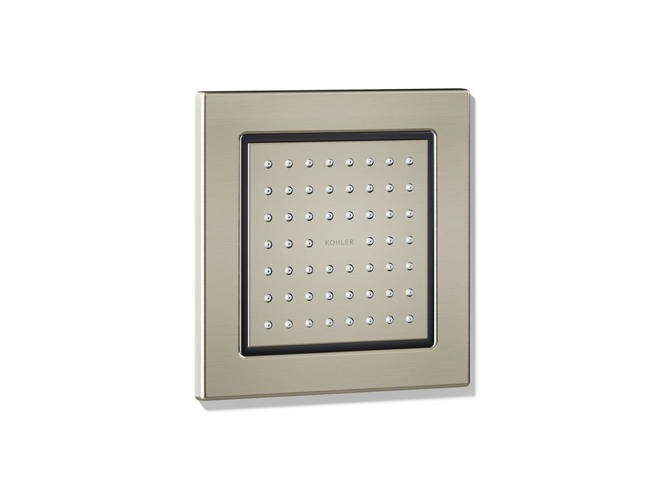 KOHLER K-8002 WaterTile Square 54-nozzle Single-function Body Spray, 2.5 GPM, vibrant brushed nickel