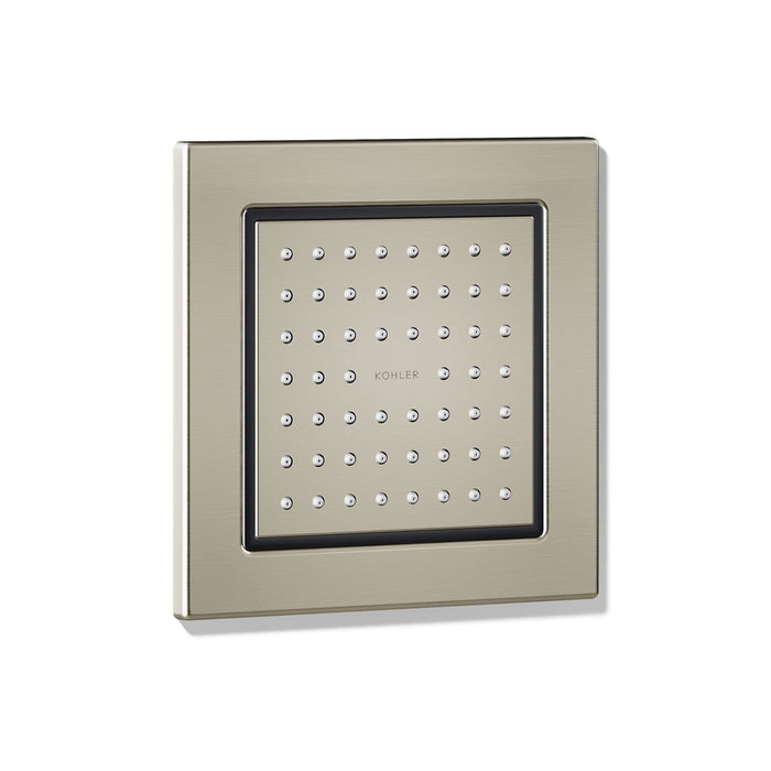 KOHLER K-8002 WaterTile Square 54-nozzle Single-function Body Spray, 2.5 GPM, vibrant brushed nickel - view 4