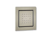 KOHLER K-8003 WaterTile Square 22-nozzle Single-function Body Spray, 2.5 GPM, vibrant brushed nickel