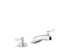 KOHLER K-800T20-4ANL Triton Bowe 0.5 gpm widespread bathroom sink faucet with laminar flow and lever handles, drain not...