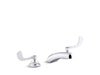KOHLER K-800T20-5ANL Triton Bowe 0.5 gpm widespread bathroom sink faucet with laminar flow and wristblade handles, drain...