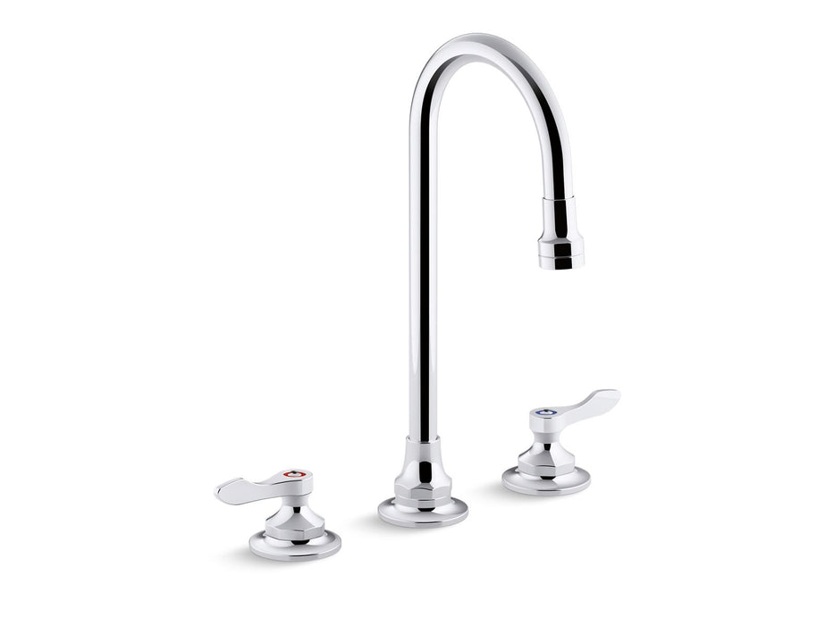 KOHLER K-800T70-4AKA Triton Bowe 1.0 gpm widespread bathroom sink faucet with aerated flow, gooseneck spout and lever...