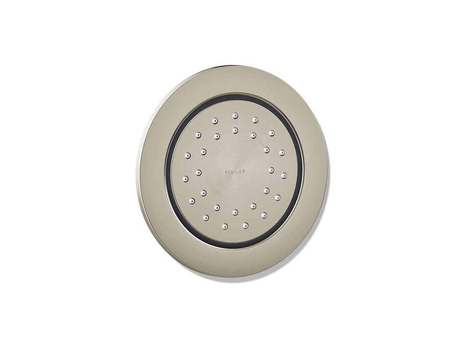 KOHLER K-8013 WaterTile Round 27-nozzle Single-function Body Spray, 2.0 GPM, vibrant brushed nickel
