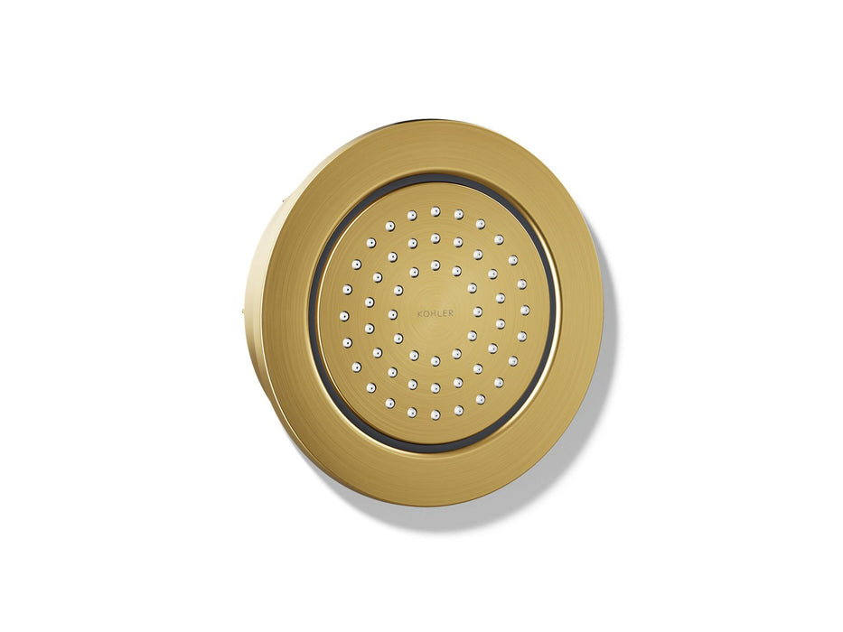 KOHLER K-8014 WaterTile Round 54-nozzle Single-function Body Spray, 2.0 GPM, vibrant brushed moderne brass