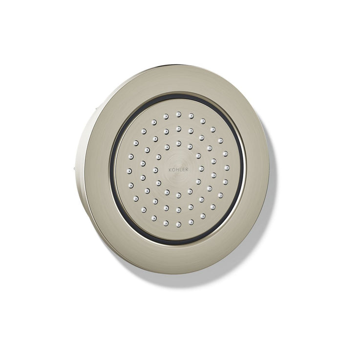 KOHLER K-8014 WaterTile Round 54-nozzle Single-function Body Spray, 2.0 GPM, vibrant brushed nickel - view 4