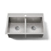 KOHLER K-80167-1 Vault 30-1/2" Top-/undermount Double-bowl Kitchen Sink, Stainless Steel - 3/4 view of product