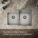 KOHLER K-80167-1 Vault 30-1/2" Top-/undermount Double-bowl Kitchen Sink, Stainless Steel - Detail image of a product feature
