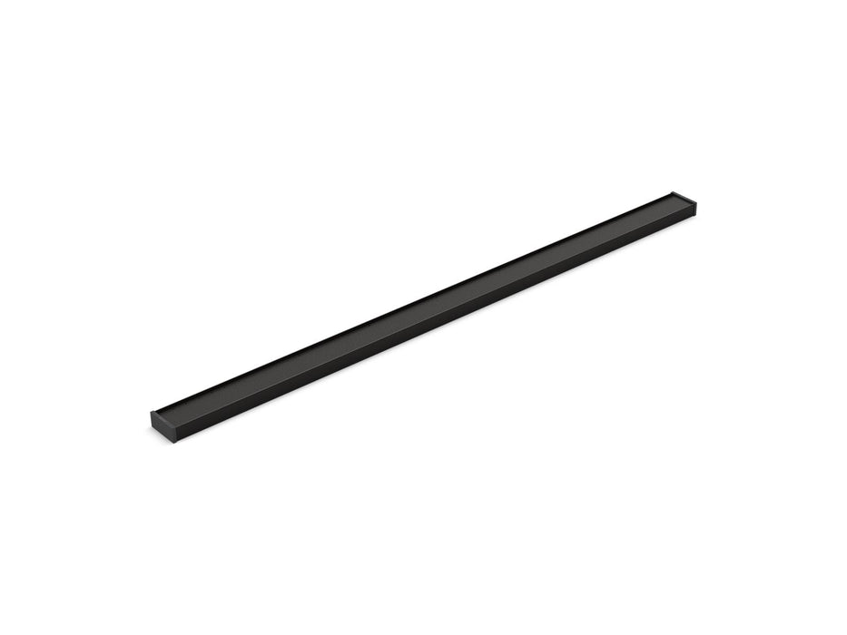 KOHLER K-80648 2-1/2" x 48" linear drain grate with tile-in panel, matte black