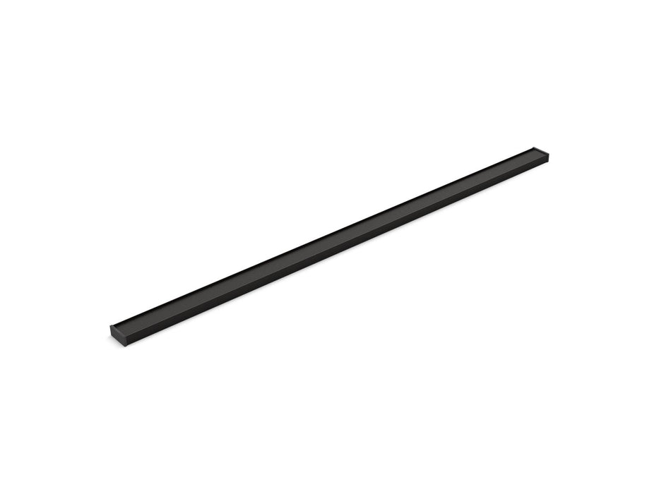 KOHLER K-80649 2-1/2" x 60" linear drain grate with tile-in panel, matte black