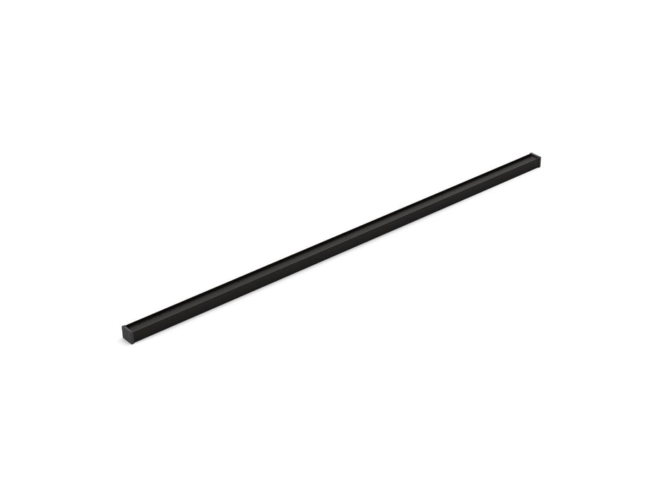 KOHLER K-80651 1-1/4" x 48" linear drain grate with tile-in panel, matte black