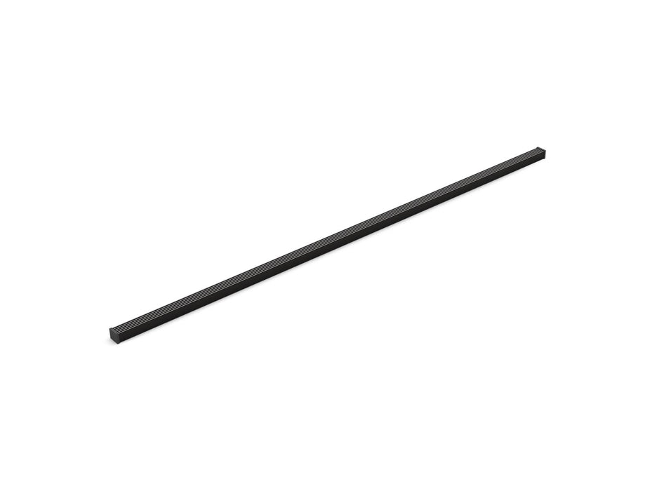 KOHLER K-80658 1-1/4" x 60" linear drain grate with lattice pattern, matte black