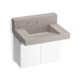 KOHLER K-81024-BPW Constellation 30" wall-mount lavatory system with backsplash, neutral concrete