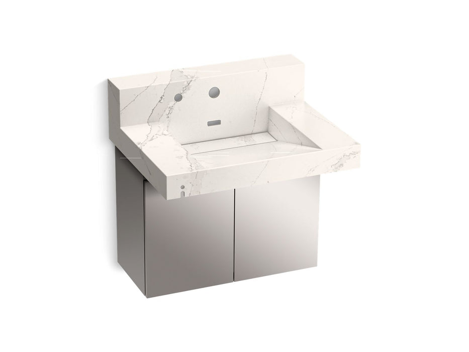 KOHLER K-81024-BSS Constellation 30" wall-mount lavatory system with backsplash, et cal gold