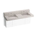 KOHLER K-81025-BPW Constellation 60" wall-mount basin lavatory system with backsplash, desertsilver