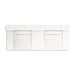 KOHLER K-81025-BPW Constellation 60" wall-mount basin lavatory system with backsplash, designer white
