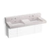 KOHLER K-81025-BPW Constellation 60" wall-mount basin lavatory system with backsplash, et statuario