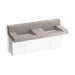 KOHLER K-81025-BPW Constellation 60" wall-mount basin lavatory system with backsplash, neutral concrete
