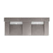 KOHLER K-81025-BSS Constellation 60" wall-mount basin lavatory system with backsplash, ash concrete