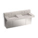 KOHLER K-81025-BSS Constellation 60" wall-mount basin lavatory system with backsplash, desertsilver