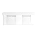 KOHLER K-81025-BSS Constellation 60" wall-mount basin lavatory system with backsplash, glacier white