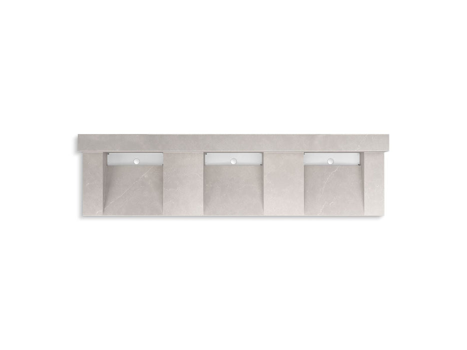 KOHLER K-81026-BPW Constellation 90" wall-mount basin lavatory system with backsplash, desertsilver - view 2
