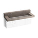 KOHLER K-81027-BPW Constellation 60" wall-mount trough lavatory system with backsplash, concrete