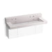 KOHLER K-81027-BPW Constellation 60" wall-mount trough lavatory system with backsplash, et statuario