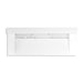 KOHLER K-81027-BSS Constellation 60" wall-mount trough lavatory system with backsplash, glacier white