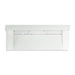 KOHLER K-81027-BSS Constellation 60" wall-mount trough lavatory system with backsplash, miami white
