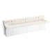 KOHLER K-81028-BPW Constellation 90" wall-mount trough lavatory system with backsplash, arrow root