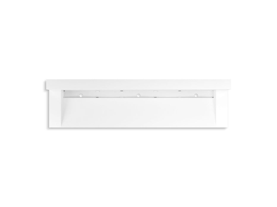 KOHLER K-81028-BPW Constellation 90" wall-mount trough lavatory system with backsplash, glacier white - view 2
